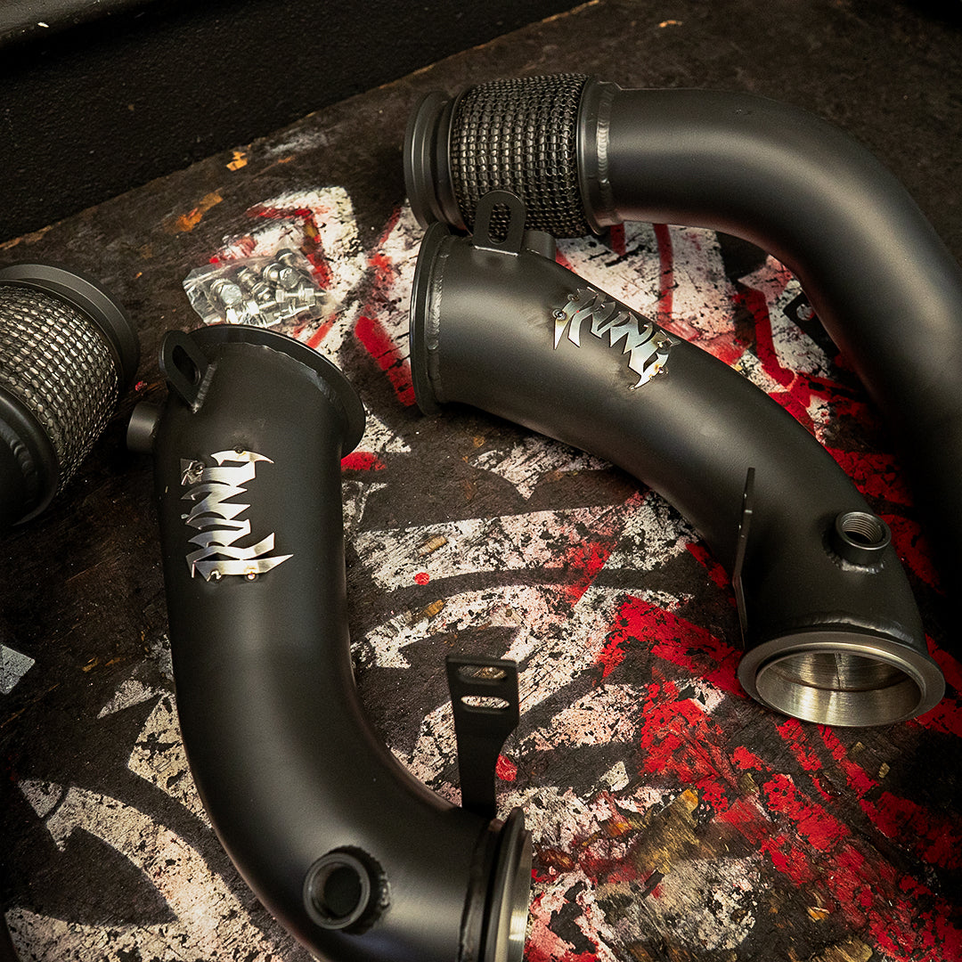 Rvng XL Flow Series S63 M5 M8 Downpipes 3.5” Inlet