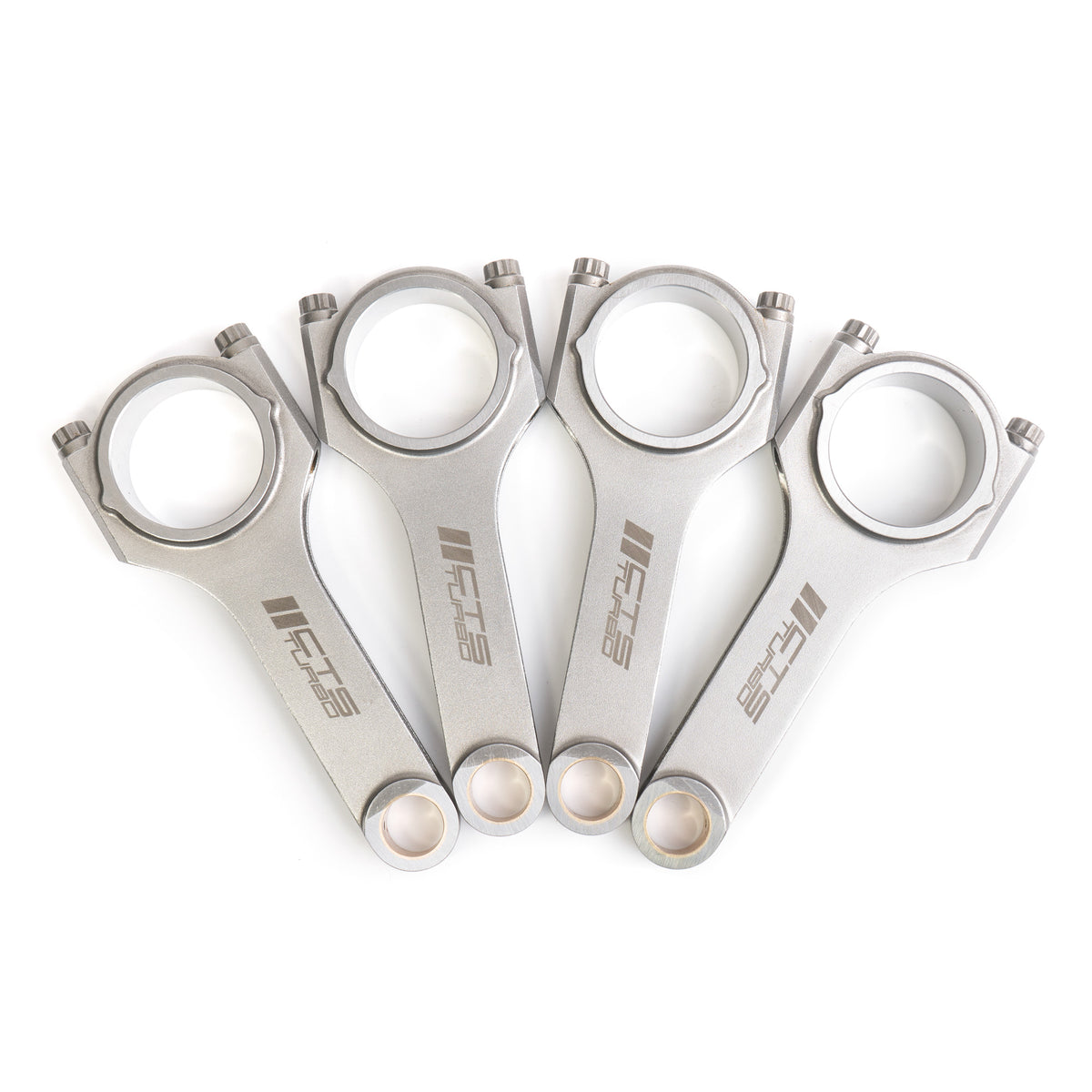 CTS Turbo Connecting Rods VW &amp; Audi 144x20 Tapered Rifle Drilled | Fits MK5/B7 FSI 2.0T EA113 With Stock Pistons