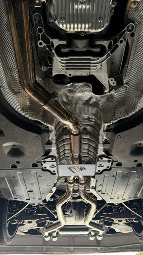 MAD BMW G87 M2 S58 Resonated Single Midpipe (Brace Included)
