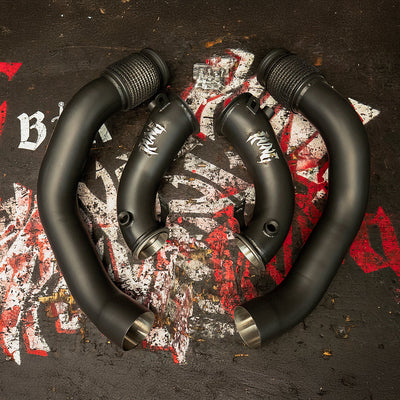 Rvng XL Flow Series S63 M5 M8 Downpipes 3.5” Inlet