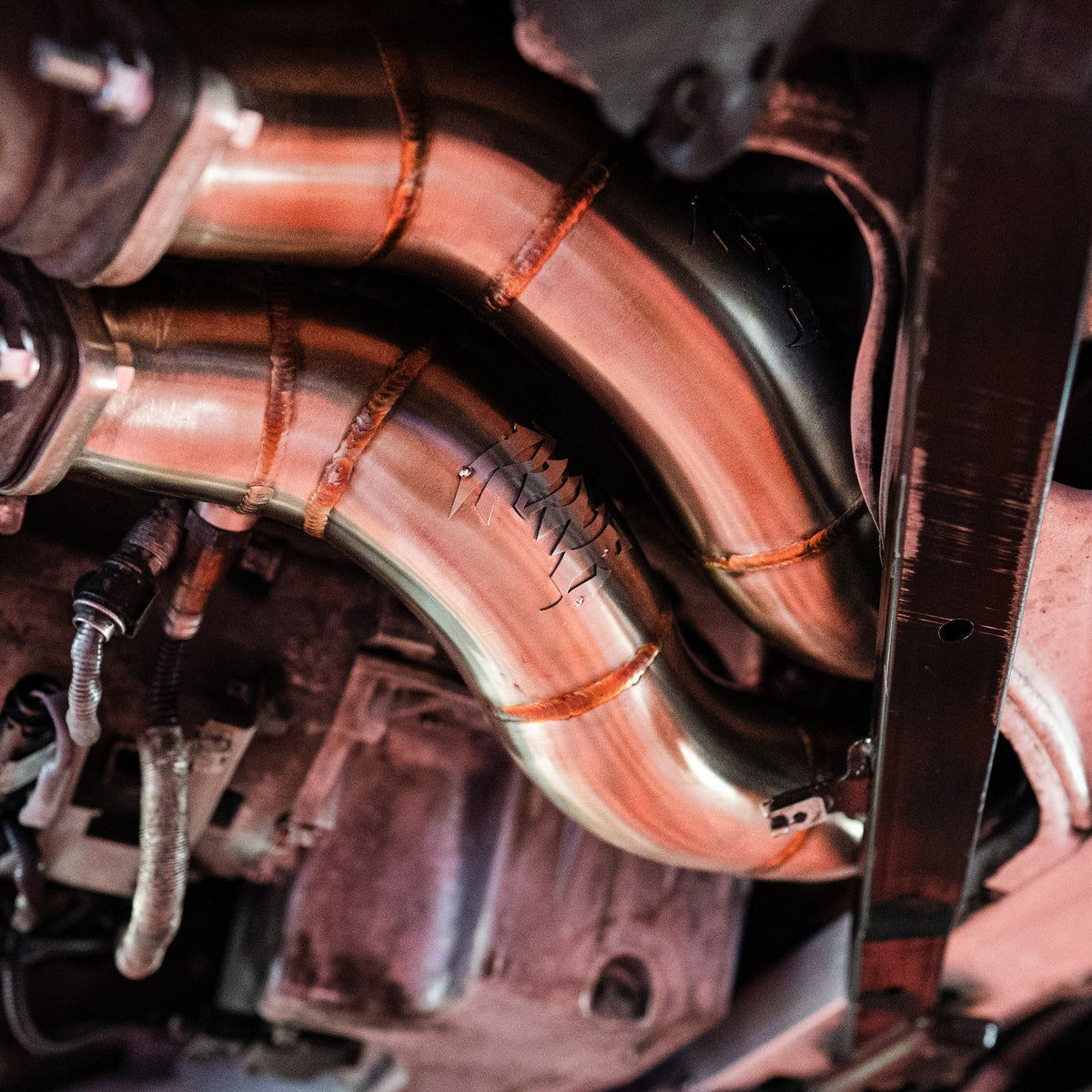 RVNG RaceWorks N54 BMW Downpipes 3'' Stainless Steel