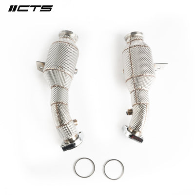 CTS Turbo HIGH-FLOW cat set for Mercedes Benz C43 C400 C450 E43 E400 E450 with M276 engine