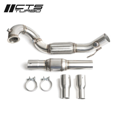 CTS Turbo MK6/MK7 Jetta 1.4T/1.5T, MK7 Golf 1.4TSI/1.5TSI 3" Downpipe with HIGH-FLOW CAT for EA211 engines