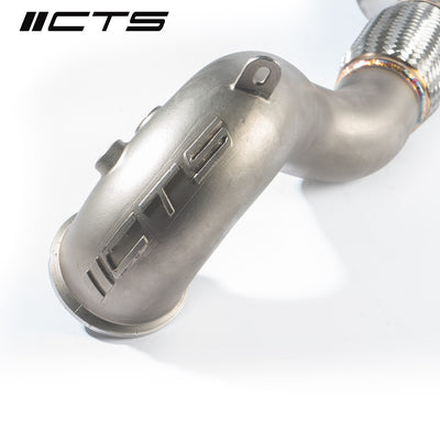 CTS Turbo 8V/8Y RS3 and 8S TTRS 2.5T EVO 3.5" Single High-Flow CAT