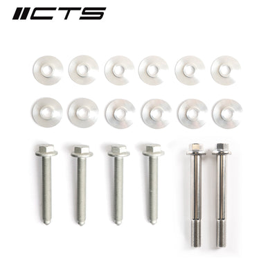 CTS Turbo FRONT Subframe Bushing Insert Kit: MK5/MK6/8P Audi A3 with ARP Bolts