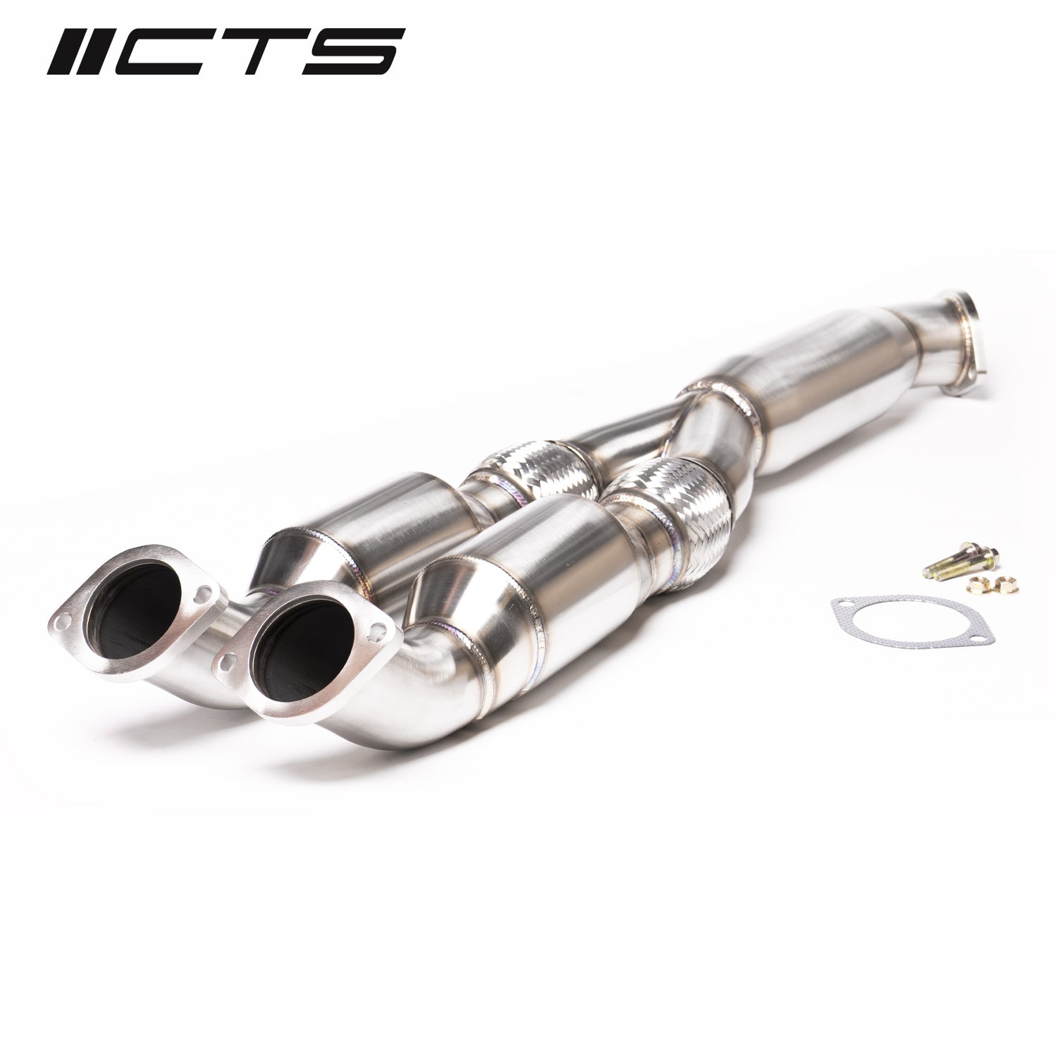 CTS Turbo Nissan R35 GT-R Resonated Y-pipe/Mid-pipe High-Flow Cat