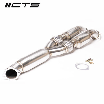 CTS Turbo Nissan R35 GT-R Resonated Y-pipe/Mid-pipe High-Flow Cat