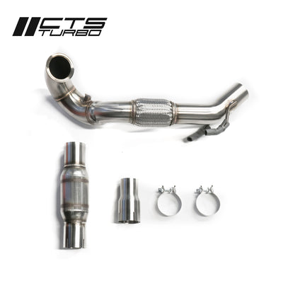 CTS Turbo MQB FWD Exhaust Downpipe with HIGH FLOW CAT (MK7/MK7.5 Golf, GTI, GLI, A3 FWD)