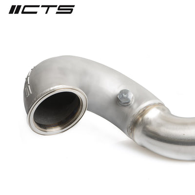 CTS Turbo MQB FWD Exhaust Downpipe with HIGH FLOW CAT (MK7/MK7.5 Golf, GTI, GLI, A3 FWD)
