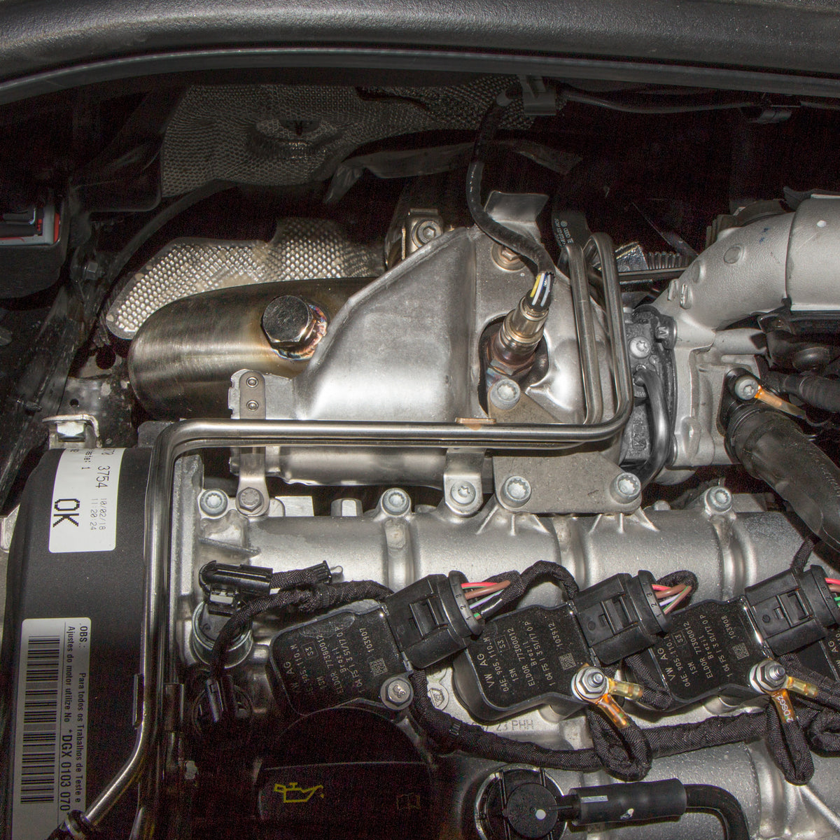 CTS Turbo MK6/MK7 Jetta 1.4T/1.5T, MK7 Golf 1.4TSI/1.5TSI 3" Downpipe with HIGH-FLOW CAT for EA211 engines