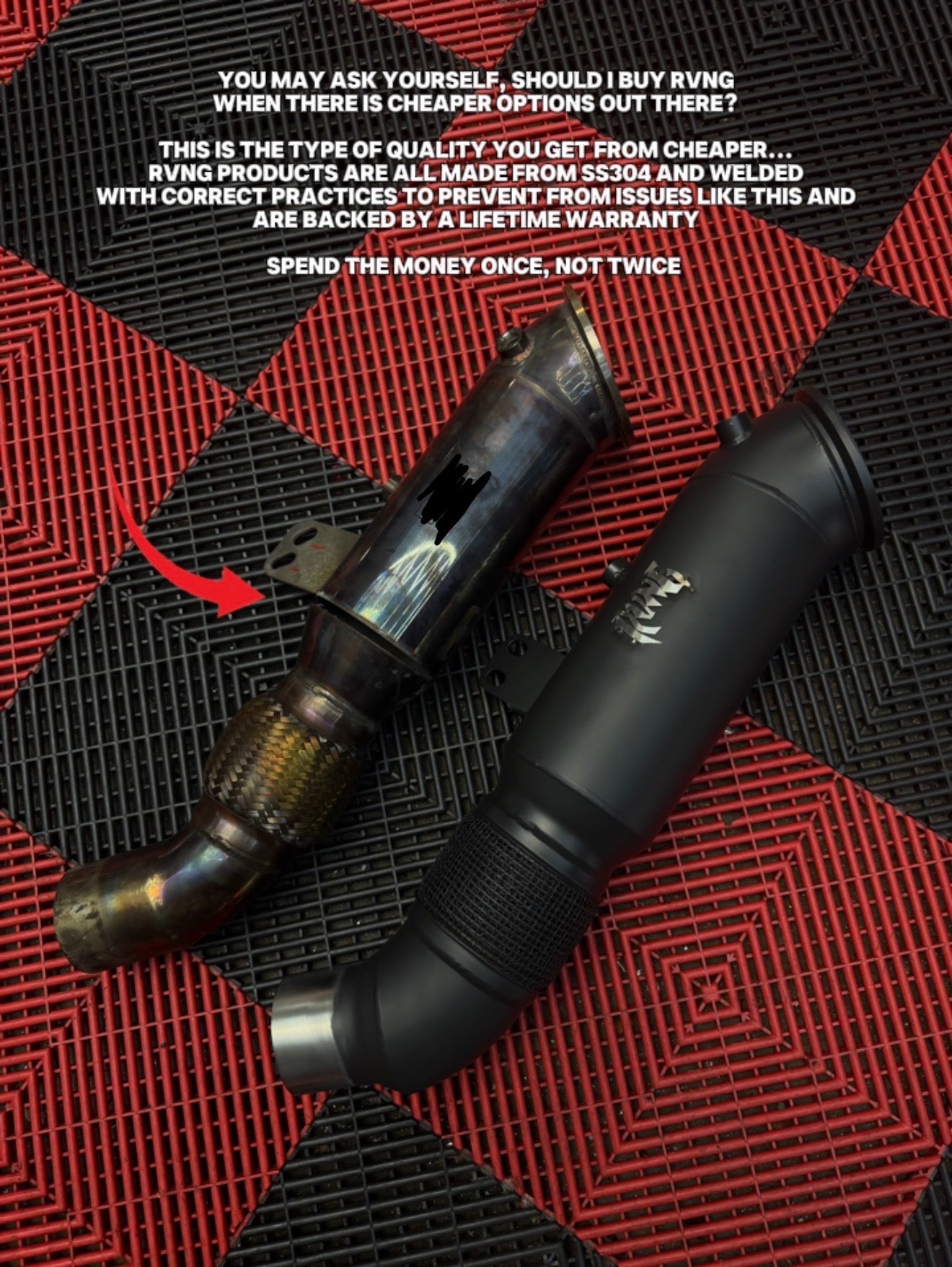 Rvng 5" XL Flow B58 Downpipe for BMW & Supra