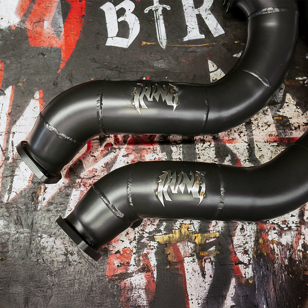 RVNG RaceWorks N54 BMW Downpipes 3'' Stainless Steel