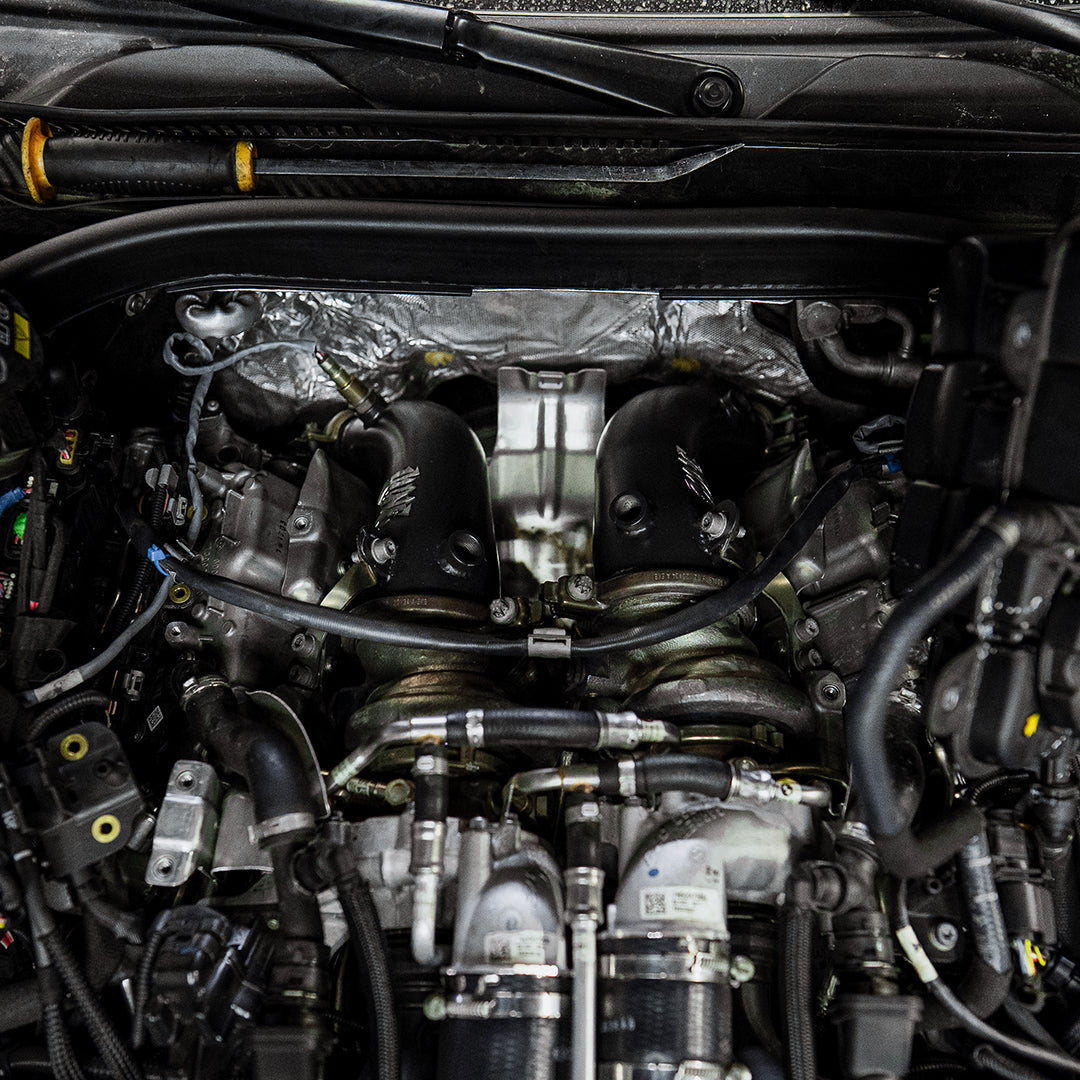 Rvng XL Flow Series S63 M5 M8 Downpipes 3.5” Inlet