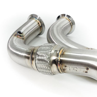 ARM Motorsports — BMW F10 550i N63 / N63TU 3" Catless Downpipes — view 2