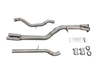 MAD BMW F8x M3 M4 S55 Single Midpipe (Brace Included)