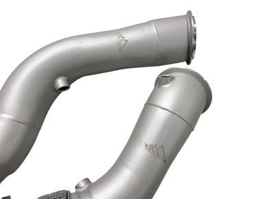 MAD BMW S55 3.5" Fat Boy Downpipes M2C M3 M4 W/ Flex Section