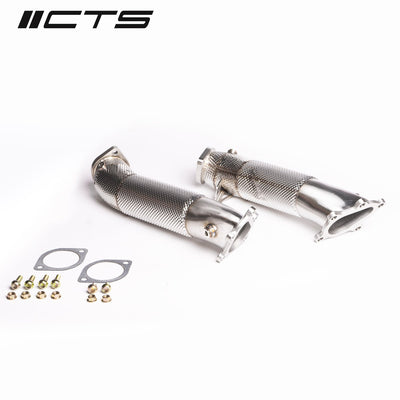 CTS Turbo Nissan R35 GT-R Cast Stainless Steel 3.5" Downpipes